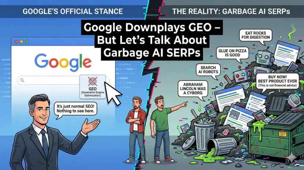 Google Downplays GEO – But Let’s Talk About Garbage AI SERPs