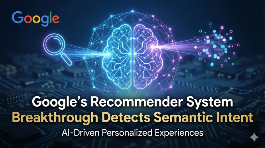 Google’s Recommender System Breakthrough Detects Semantic Intent