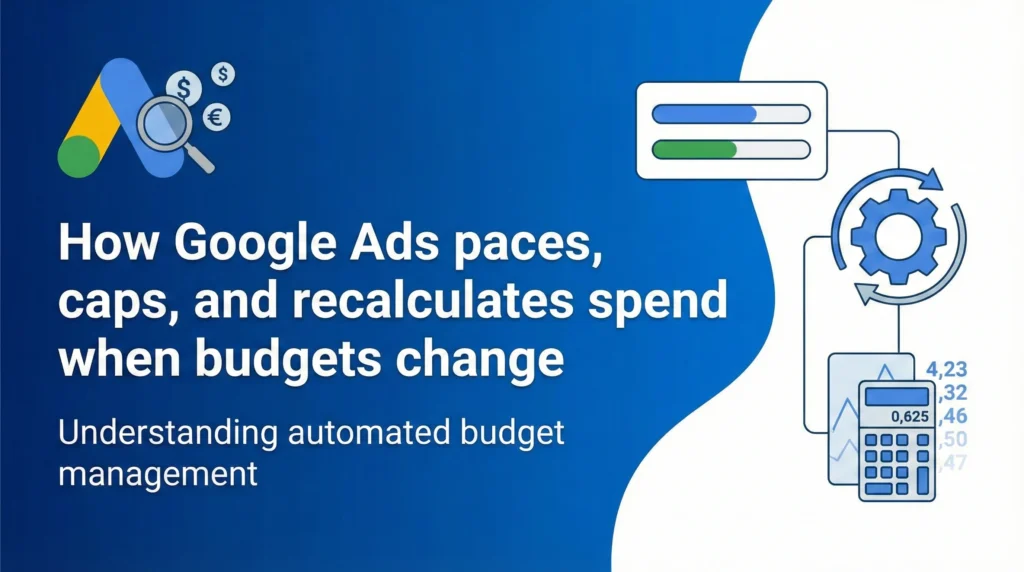 How Google Ads paces, caps, and recalculates spend when budgets change